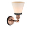 Innovations Lighting Small Cone 1 Light Semi-Flush Mount Part Of The Franklin Restoration Collection 201FBP-ACBK-G61