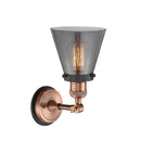 Innovations Lighting Small Cone 1 Light Semi-Flush Mount Part Of The Franklin Restoration Collection 201FBP-ACBK-G63