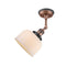 Innovations Lighting Large Bell 1 Light Semi-Flush Mount Part Of The Franklin Restoration Collection 201FBP-ACBK-G71