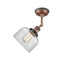 Innovations Lighting Large Bell 1 Light Semi-Flush Mount Part Of The Franklin Restoration Collection 201FBP-ACBK-G72