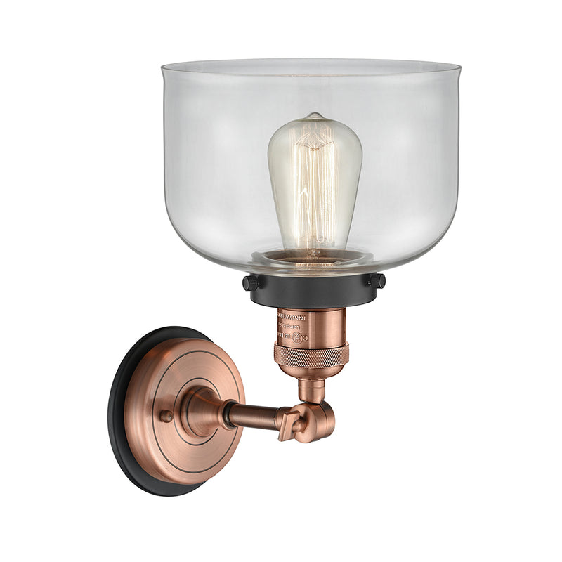 Innovations Lighting Large Bell 1 Light Semi-Flush Mount Part Of The Franklin Restoration Collection 201FBP-ACBK-G72