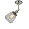 Innovations Lighting Chatham 1 Light Semi-Flush Mount Part Of The Franklin Restoration Collection 201FBP-PNBK-G142