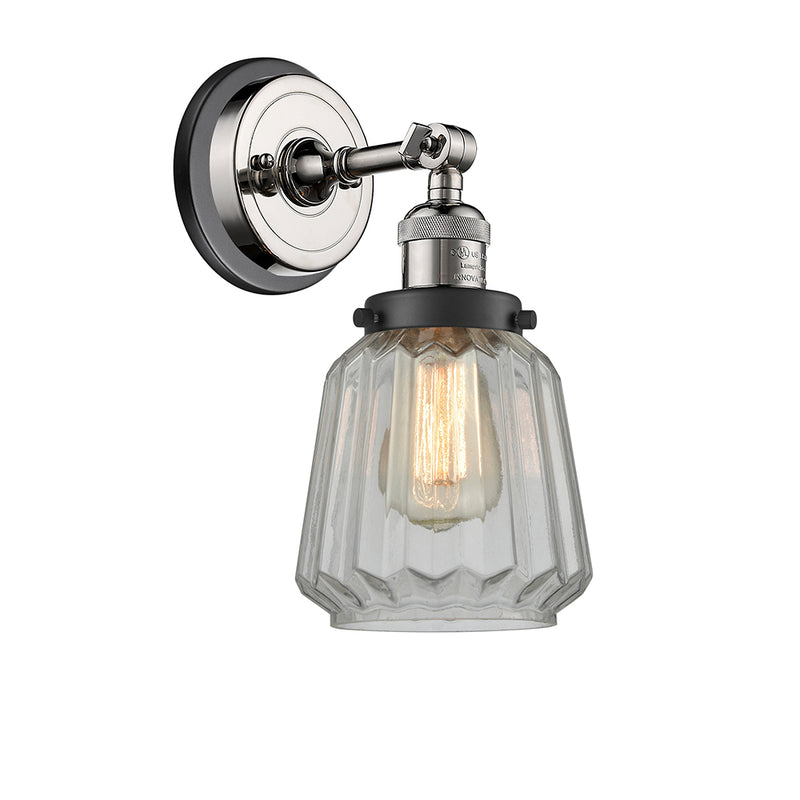 Innovations Lighting Chatham 1 Light Semi-Flush Mount Part Of The Franklin Restoration Collection 201FBP-PNBK-G142