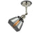 Innovations Lighting Fulton 1 Light Semi-Flush Mount Part Of The Franklin Restoration Collection 201FBP-PNBK-G173