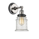 Innovations Lighting Canton 1 Light Semi-Flush Mount Part Of The Franklin Restoration Collection 201FBP-PNBK-G184