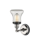 Innovations Lighting Bellmont 1 Light Semi-Flush Mount Part Of The Franklin Restoration Collection 201FBP-PNBK-G192