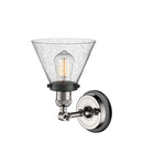 Innovations Lighting Large Cone 1 Light Semi-Flush Mount Part Of The Franklin Restoration Collection 201FBP-PNBK-G44