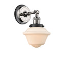 Innovations Lighting Small Oxford 1 Light Semi-Flush Mount Part Of The Franklin Restoration Collection 201FBP-PNBK-G531