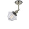 Innovations Lighting Small Oxford 1 Light Semi-Flush Mount Part Of The Franklin Restoration Collection 201FBP-PNBK-G532