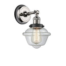 Innovations Lighting Small Oxford 1 Light Semi-Flush Mount Part Of The Franklin Restoration Collection 201FBP-PNBK-G532