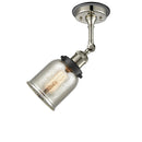 Innovations Lighting Small Bell 1 Light Semi-Flush Mount Part Of The Franklin Restoration Collection 201FBP-PNBK-G58