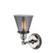 Innovations Lighting Small Cone 1 Light Semi-Flush Mount Part Of The Franklin Restoration Collection 201FBP-PNBK-G63