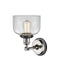 Innovations Lighting Large Bell 1 Light Semi-Flush Mount Part Of The Franklin Restoration Collection 201FBP-PNBK-G72