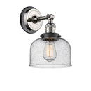 Innovations Lighting Large Bell 1 Light Semi-Flush Mount Part Of The Franklin Restoration Collection 201FBP-PNBK-G74