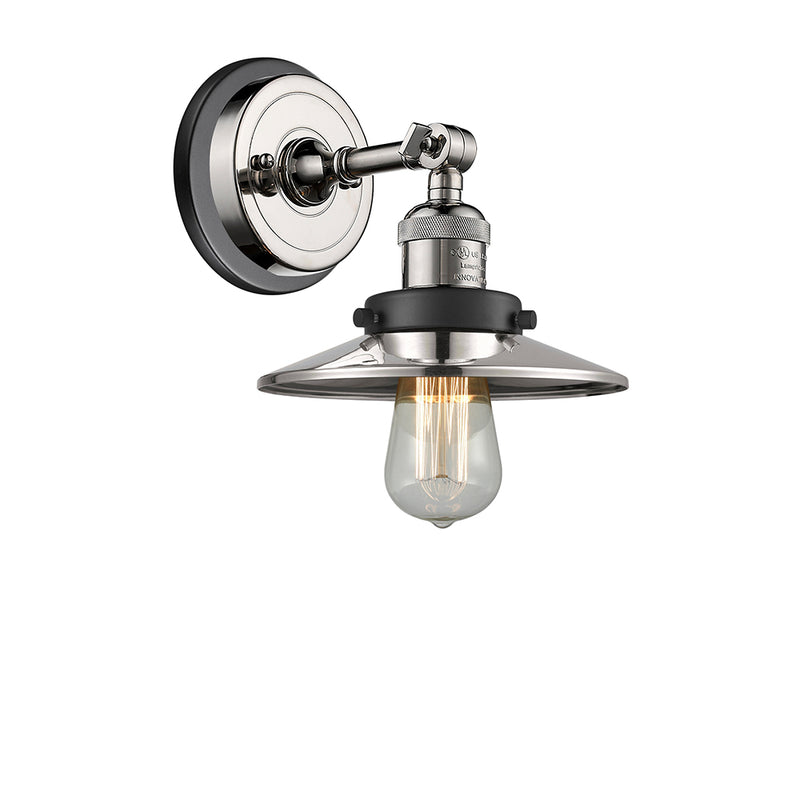 Innovations Lighting Railroad 1 Light Semi-Flush Mount Part Of The Franklin Restoration Collection 201FBP-PNBK-M1-PN