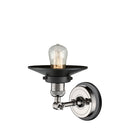 Innovations Lighting Railroad 1 Light Semi-Flush Mount Part Of The Franklin Restoration Collection 201FBP-PNBK-M6-BK