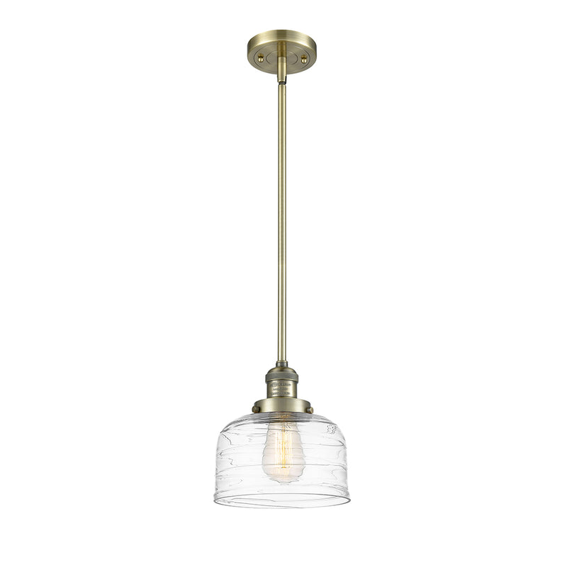 Innovations Lighting Large Bell 1 Light Mini Pendant part of the Franklin Restoration Collection 201S-AB-G713