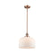 Bell Mini Pendant shown in the Antique Copper finish with a Matte White shade