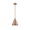 Appalachian Mini Pendant shown in the Antique Copper finish with a Antique Copper shade