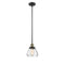 Fulton Mini Pendant shown in the Black Antique Brass finish with a Clear shade