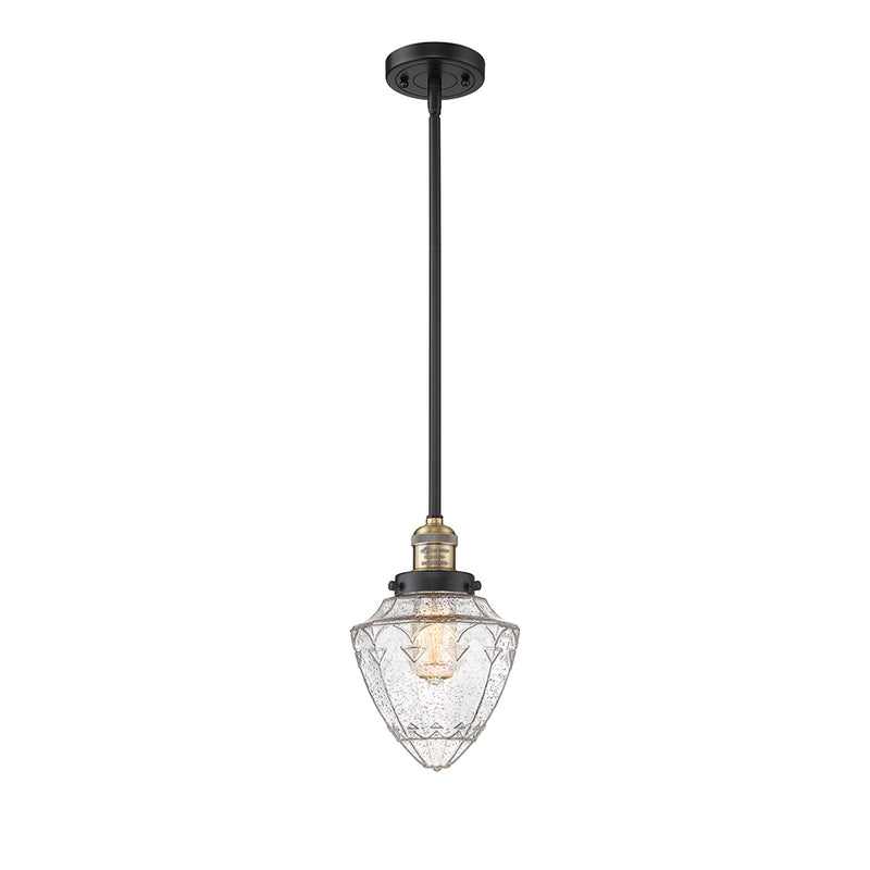 Innovations Lighting Small Bullet 1 Light Mini Pendant part of the Franklin Restoration Collection 201S-BAB-G664-7