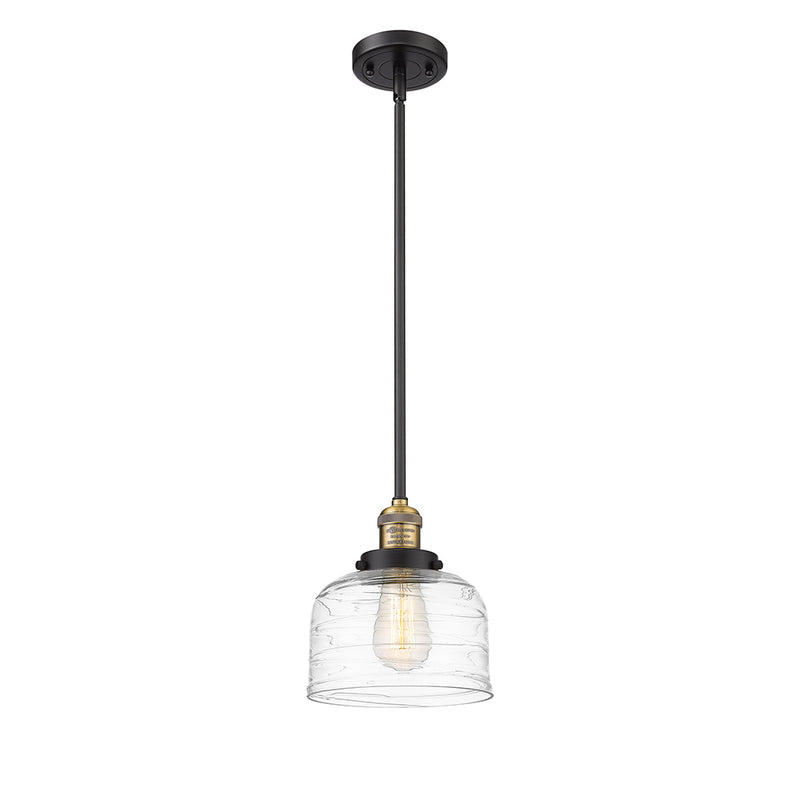 Innovations Lighting Large Bell 1 Light Mini Pendant part of the Franklin Restoration Collection 201S-BAB-G713