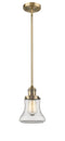 Innovations Lighting Bellmont 1-100 watt 6.5 inch Brushed Brass Mini Pendant with Clear glass and Solid Brass Hang Straight Swivel 201SBBG192