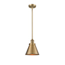 Appalachian Mini Pendant shown in the Brushed Brass finish with a Brushed Brass shade