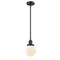 Beacon Mini Pendant shown in the Matte Black finish with a Matte White shade