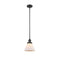 Cone Mini Pendant shown in the Matte Black finish with a Matte White shade