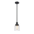 Innovations Lighting Small Bell 1 Light Mini Pendant part of the Franklin Restoration Collection 201S-BK-G513