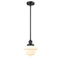 Oxford Mini Pendant shown in the Matte Black finish with a Matte White shade