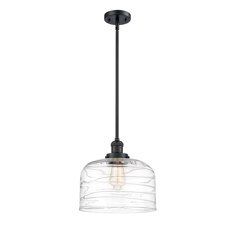 Innovations Lighting Bell 1 Light 12" Mini Pendant 201S-BK-G713-L