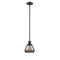 Fulton Mini Pendant shown in the Oil Rubbed Bronze finish with a Plated Smoke shade