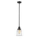 Canton Mini Pendant shown in the Oil Rubbed Bronze finish with a Clear shade