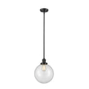 Beacon Mini Pendant shown in the Oil Rubbed Bronze finish with a Clear shade