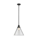 Cone Mini Pendant shown in the Oil Rubbed Bronze finish with a Clear shade