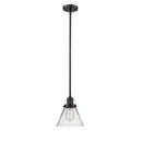 Cone Mini Pendant shown in the Oil Rubbed Bronze finish with a Clear shade