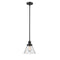 Cone Mini Pendant shown in the Oil Rubbed Bronze finish with a Seedy shade