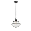 Oxford Mini Pendant shown in the Oil Rubbed Bronze finish with a Seedy shade