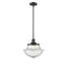 Oxford Mini Pendant shown in the Oil Rubbed Bronze finish with a Seedy shade