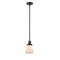 Cone Mini Pendant shown in the Oil Rubbed Bronze finish with a Matte White shade