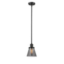 Cone Mini Pendant shown in the Oil Rubbed Bronze finish with a Plated Smoke shade