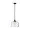 Bell Mini Pendant shown in the Oil Rubbed Bronze finish with a Clear shade