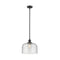 Bell Mini Pendant shown in the Oil Rubbed Bronze finish with a Seedy shade