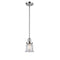 Canton Mini Pendant shown in the Polished Chrome finish with a Clear shade