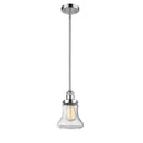 Bellmont Mini Pendant shown in the Polished Chrome finish with a Seedy shade