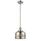 Bell Mini Pendant shown in the Polished Nickel finish with a Silver Plated Mercury shade