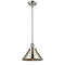 Briarcliff Mini Pendant shown in the Polished Nickel finish with a Polished Nickel shade