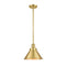 Briarcliff Mini Pendant shown in the Satin Gold finish with a Satin Gold shade